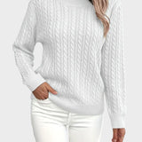 Jana™ ｜Dámsky pletený sveter s vrkočovým vzorom