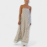 Hasel ™ ｜Jedinečné geometrické maxi šaty s odhalenými ramenami