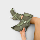 Leona™ ｜Elegantné sandále na podpätku s otvorenou špičkou