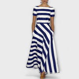 Janell -™ ｜pruhované Maxikleid