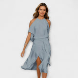 Madonna ™ ｜ Elegantné šaty s módnym výstrihom na ramenách