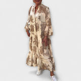 Nerina ™ ｜ Elegantné Kvetinové Maxi Šaty