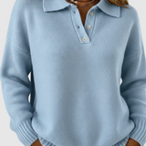 Olivia - Mäkký pletený polo sveter