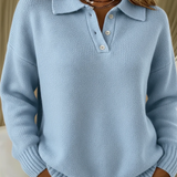 Olivia - Mäkký pletený polo sveter