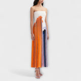 Leto ™ ｜Štýlové šaty s farebným blokovaním a trendy strapcami