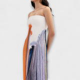 Leto ™ ｜Štýlové šaty s farebným blokovaním a trendy strapcami