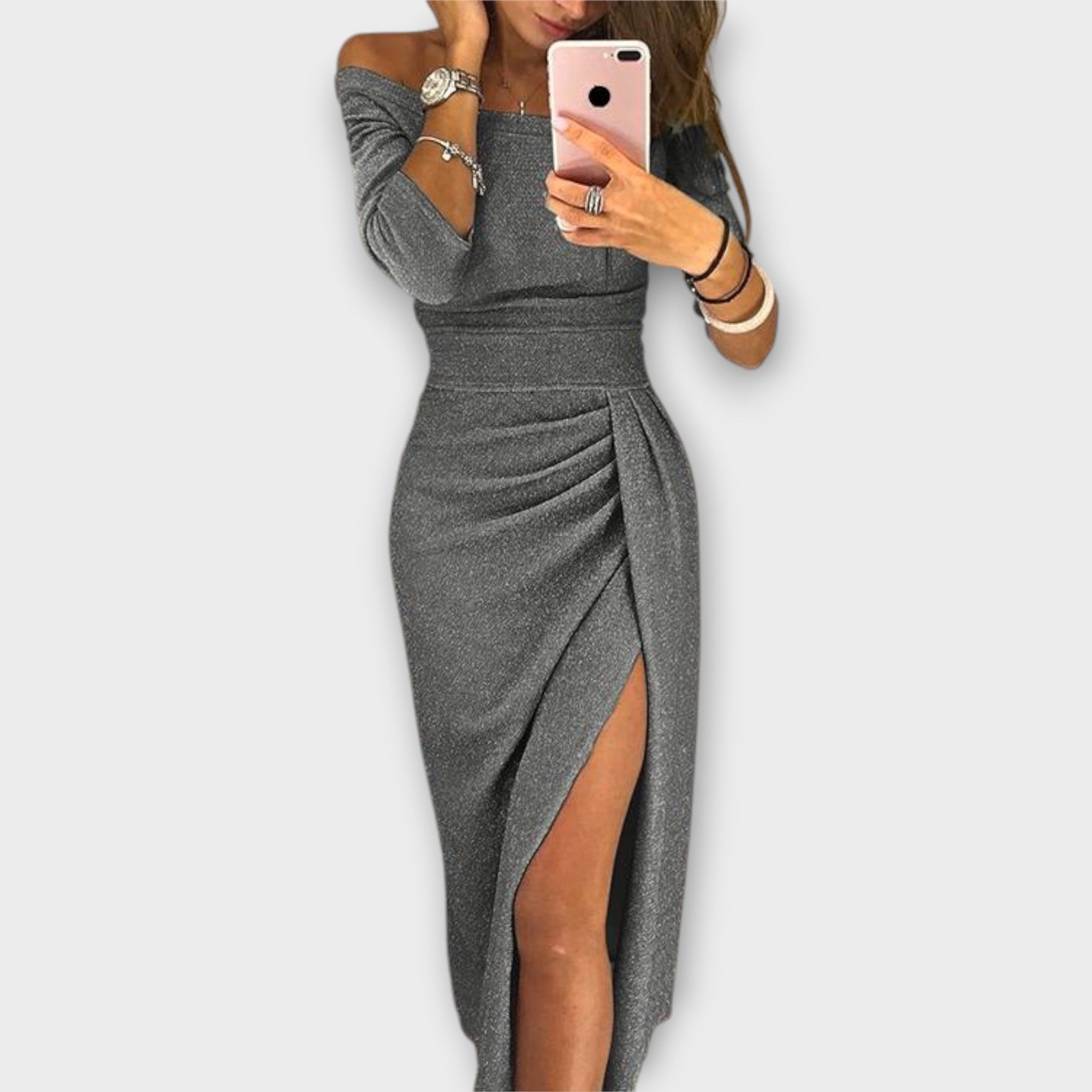 Lena ™ ｜ Elegantné Off-Shoulder Šaty