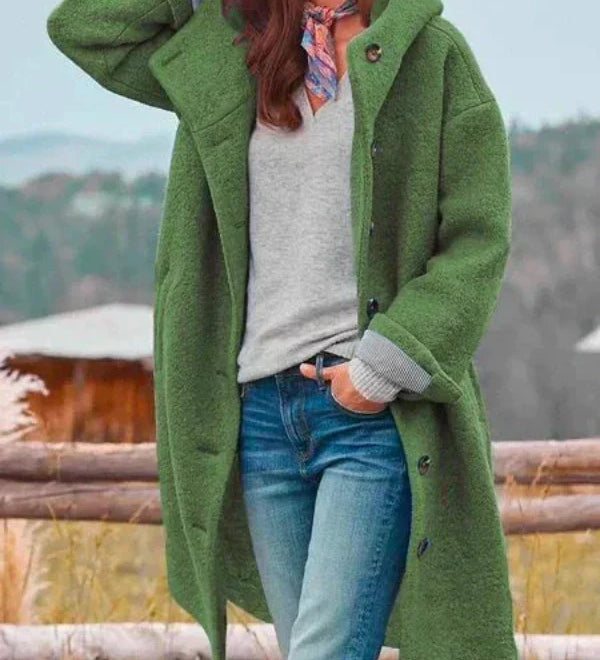 Amelie - Štýlový dlhý zimný kabát