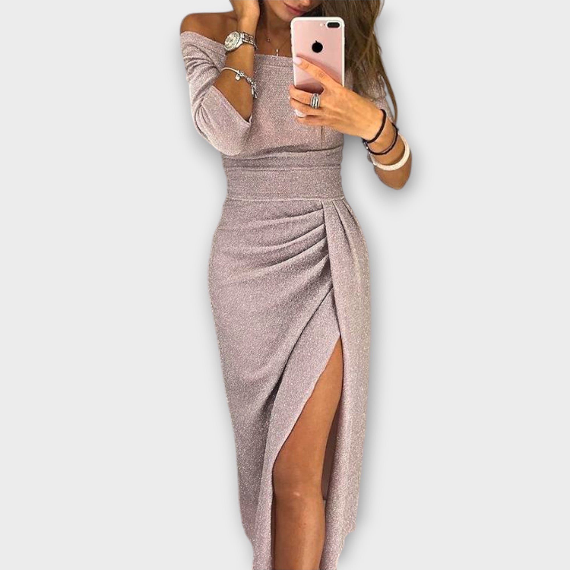 Lena ™ ｜ Elegantné Off-Shoulder Šaty