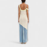 Alora ™ ｜Midi šaty Thames s detailom splicing