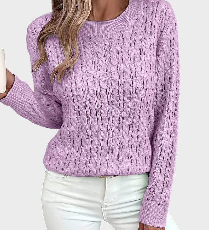 Jana™ ｜Dámsky pletený sveter s vrkočovým vzorom