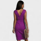 Desi ™ ｜ Šaty s V-výstrihom a rozparkom