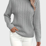 Jana™ ｜Dámsky pletený sveter s vrkočovým vzorom