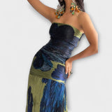 Noelle™ ｜ Šaty Midi bez ramienok