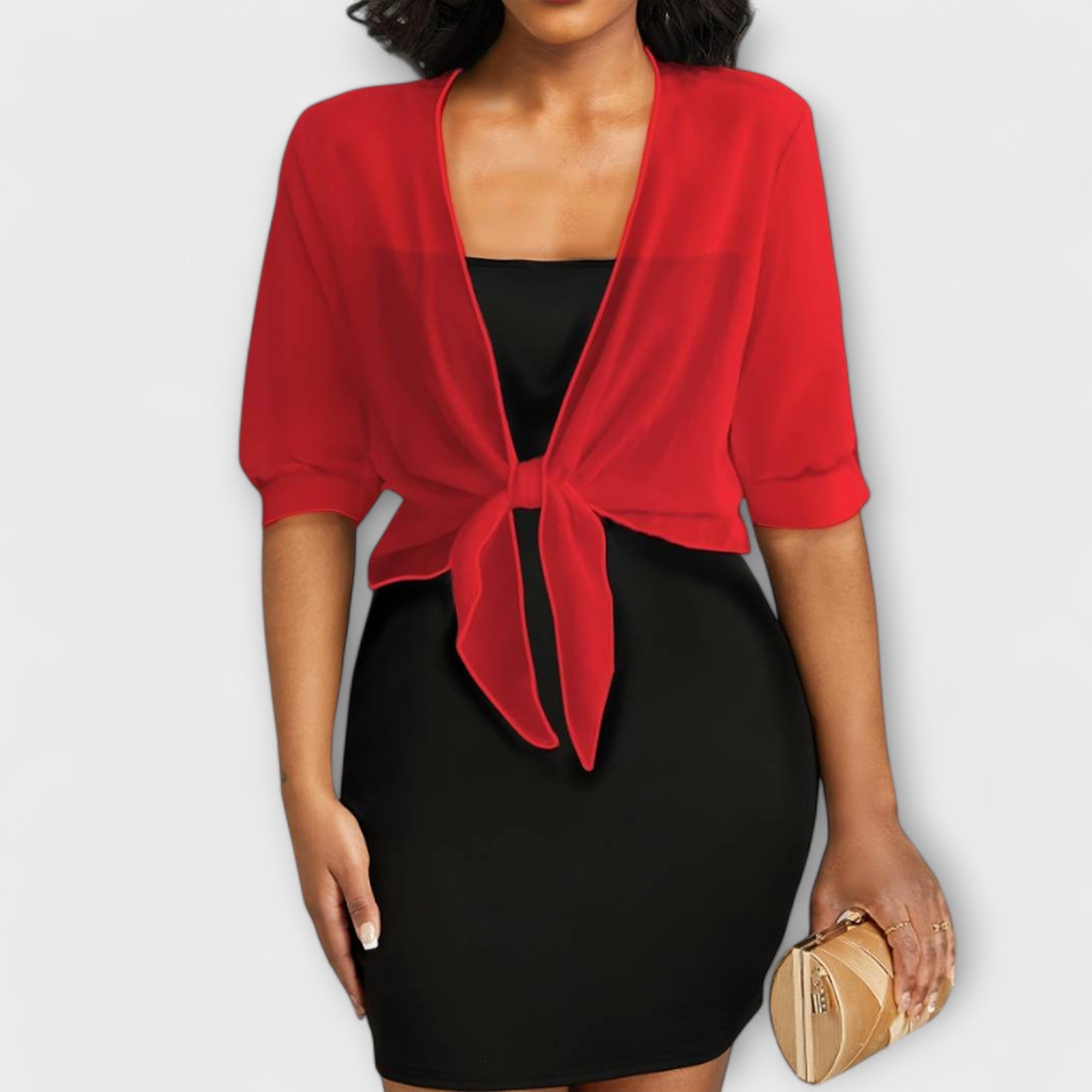 Olivia™ ｜ Blúzka s otvoreným predným dielom