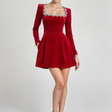 Emília™ | Zamatové minišaty