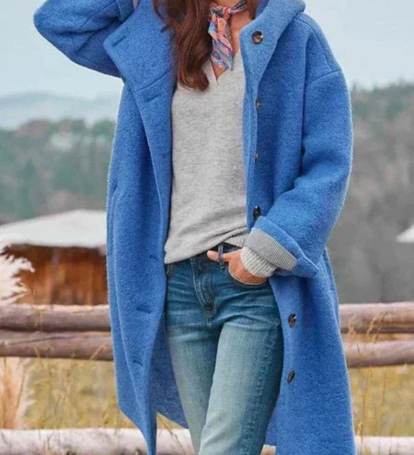 Amelie - Štýlový dlhý zimný kabát