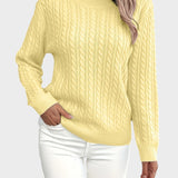 Jana™ ｜Dámsky pletený sveter s vrkočovým vzorom