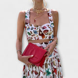 Heather™ ｜ Štýlová dvojdielna súprava s sukňou