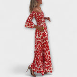 Bella  ™ ｜ Šaty s odhalenými ramenami a morskými kvetmi