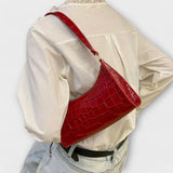 Monika.  ™ ｜Lesklá kožená taška