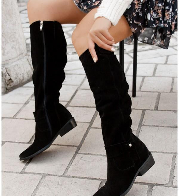 Simona | Pohodlné a teplé čižmy z semišu