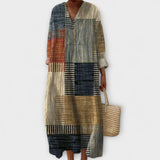 Julie  ™ ｜Elegantné šaty s geometrickým dizajnom