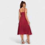 Nádej ™ ｜Rüschentop šaty s detailom rozparku