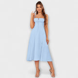 Nádej ™ ｜Rüschentop šaty s detailom rozparku