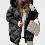 Denisa™ ｜Dámska midi parka s pletenými rukávmi