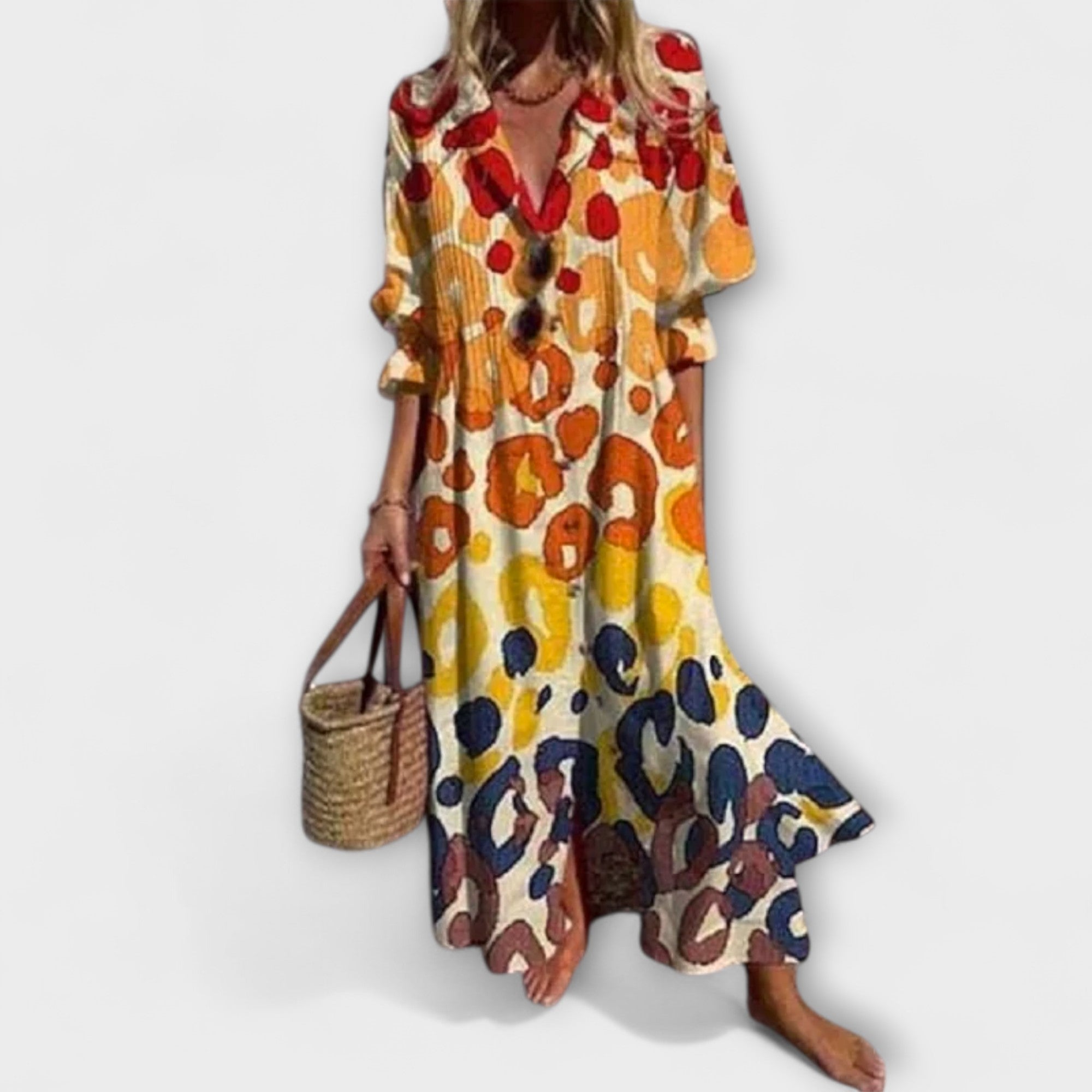 Lila™ ｜ Pôsobivé maxikleid s pokrytím brucha