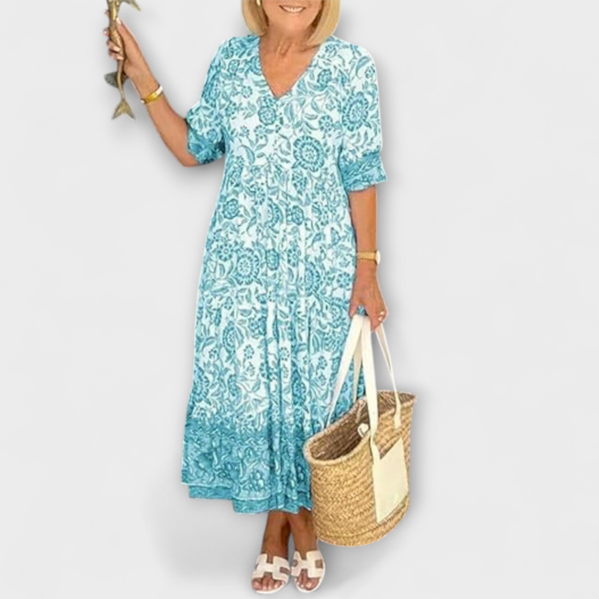 Caitlin ™ ｜ Pôvabné kvetinové šaty s ľahkým dizajnom