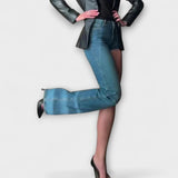 Astra™ ｜ Trendové asymetrické denimové šortky s jedným ramienkom