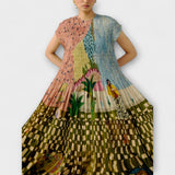 Amara  ™ ｜Plisované šaty s potlačou zvierat