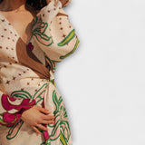 Tracey ™ ｜Bindetunika Maxikleid