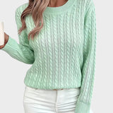 Jana™ ｜Dámsky pletený sveter s vrkočovým vzorom