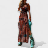 Poplatok ™ ｜ Jedinečné midi šaty s cowl-výstrihom