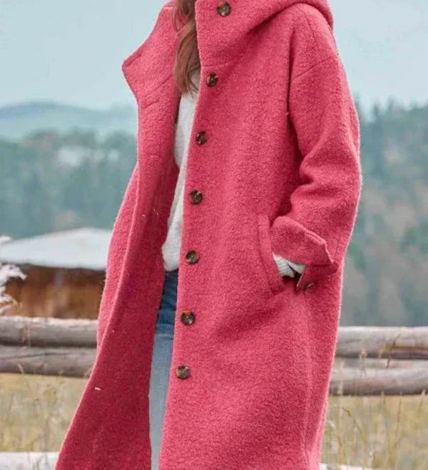 Amelie - Štýlový dlhý zimný kabát