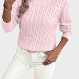 Jana™ ｜Dámsky pletený sveter s vrkočovým vzorom