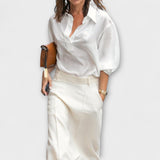 Emma ™ ｜H-liniová sukňa s moderným mestským štýlom