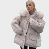 Božena ™ ｜ ŠTÝLOVÁ PREŠÍVANÁ BUNDA S KOŽUŠINOVÝM LEMOM