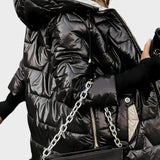 Denisa ™| Elegantný zimný kabát s kapucňou a podšívkou