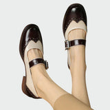 Olívie – dámske topánky Mary Jane z kože