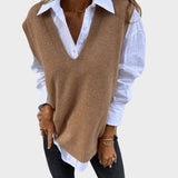 Hana ™ ｜Pletená vesta bez rukávov