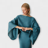 Dana ™ ｜Kimono šaty z ľanu a bavlny